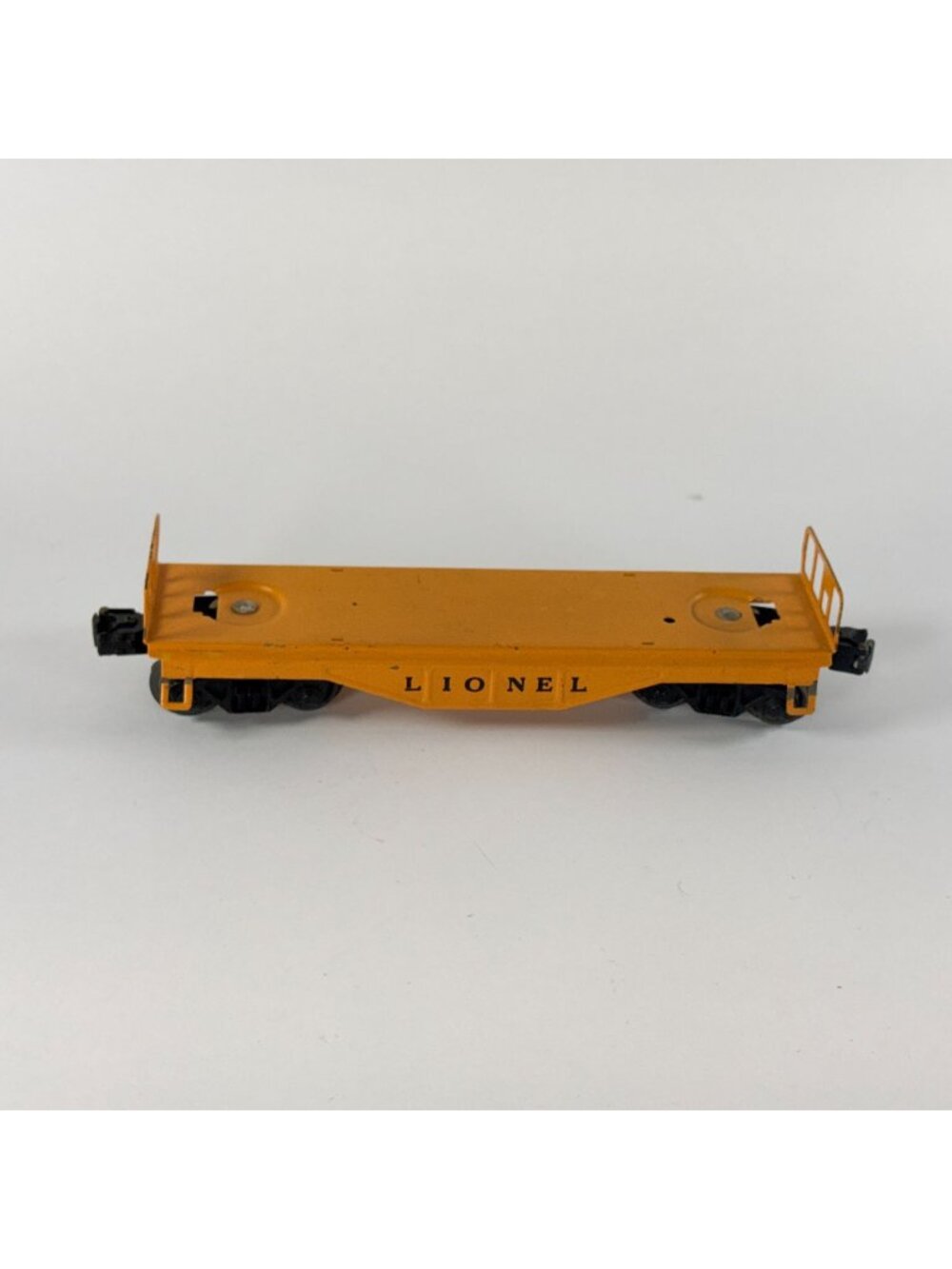 Lionel Vintage Orange Flatcar Logging Car Lightweight Metal Part As Is
